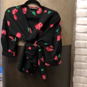 Zara wrap top